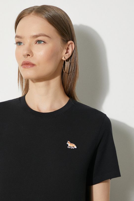 Хлопковая футболка Maison Kitsuné Baby Fox Patch Regular Tee Shirt