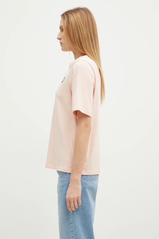 Maison Kitsuné cotton t-shirt Bold Fox Head Patch Comfort MW00127KJ0119 orange AA00