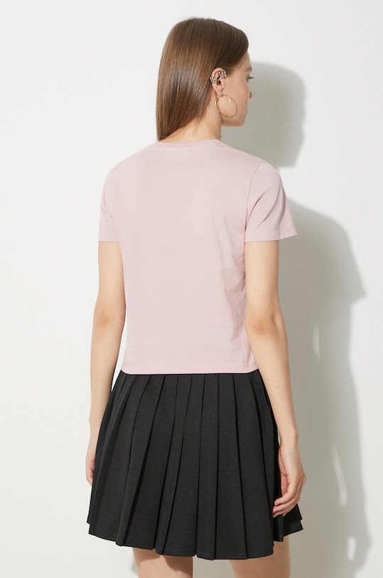 Clothing Maison Kitsuné cotton t-shirt Floating Flower Baby MW00123KJ0008 pink