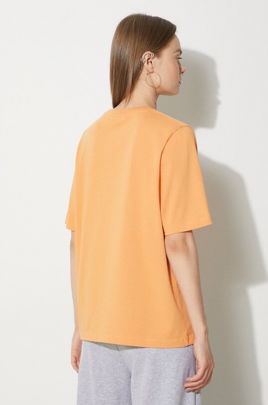 Oblečenie Bavlnené tričko Maison Kitsuné Handwriting Comfort MW00126KJ0119 oranžová