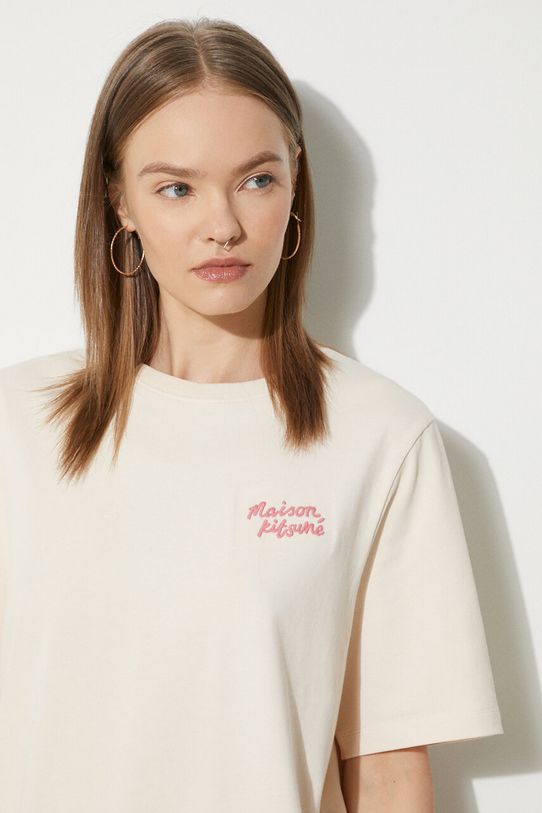 Хлопковая футболка Maison Kitsuné Handwriting Comfort