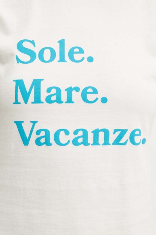Drivemebikini t-shirt bawełniany Sole Mare Vacanze 2016.DRV.001.EC beżowy