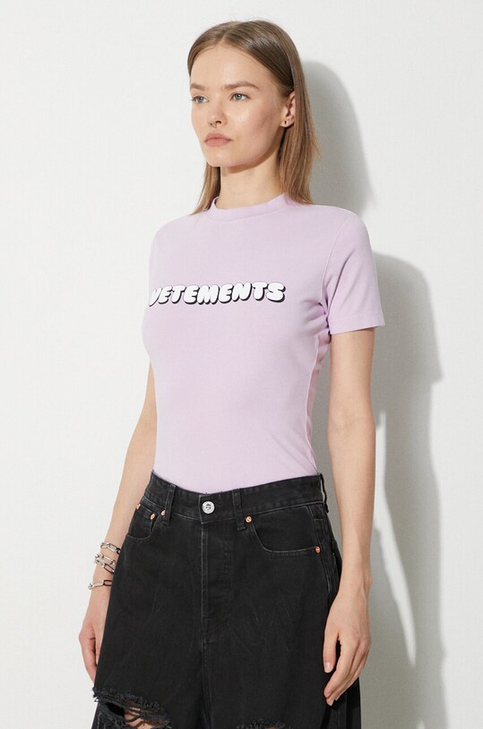 Футболка Sisley Bubble Gum Logo Fitted рожевий WE64TR310P