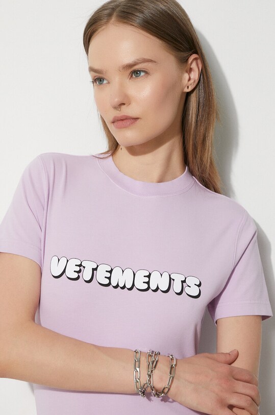 Футболка Sisley Bubble Gum Logo Fitted WE64TR310P рожевий