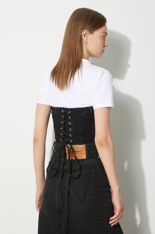 Clothing VETEMENTS denim top Denim Corsette Top WE64TO100B black