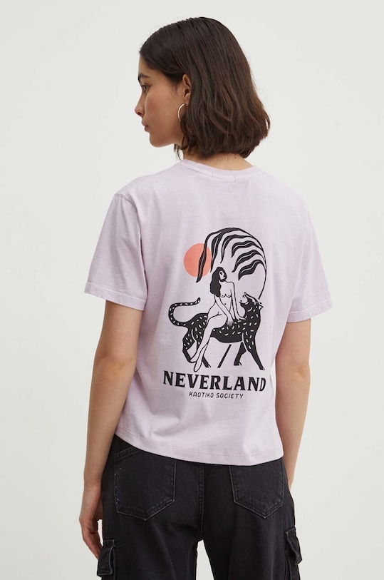Kaotiko tricou din bumbac violet AN017.01.M002