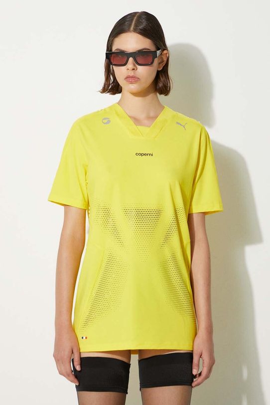 Футболка Coperni PUMA x COPERNI Football Jersey с эластаном жёлтый 62798285