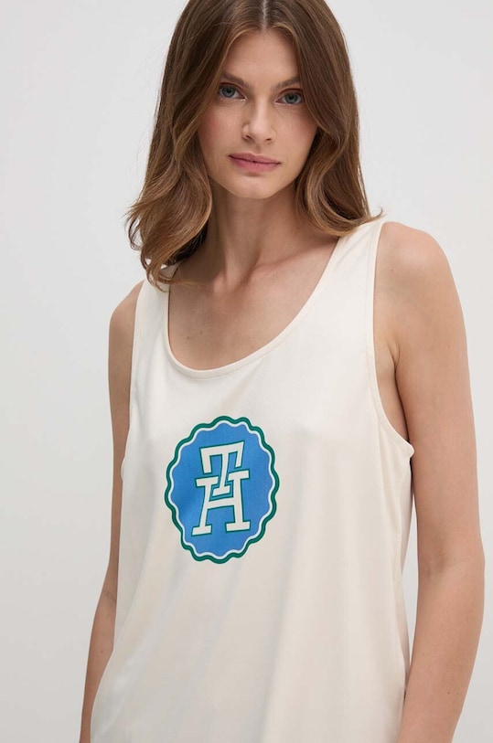 Top Tommy Hilfiger Planet friendly bež WW0WW41505