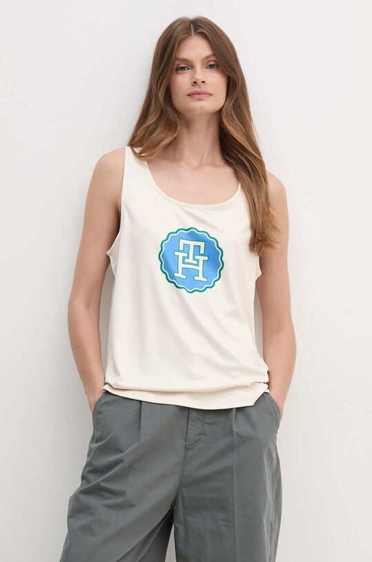 Топ Tommy Hilfiger бежевый WW0WW41505