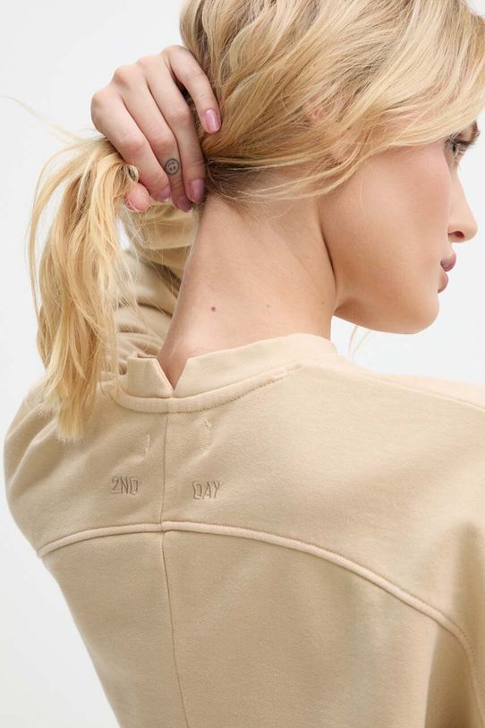 Памучен суичър 2NDDAY CN 2242243389 бежов