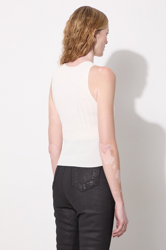 Odzież JW Anderson top Pointelle Tank Top KW1133.YN0324.001 beżowy