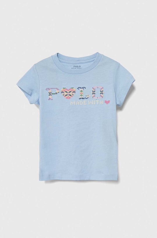 Dětské bavlněné tričko Polo Ralph Lauren bavlna modrá 312926209002