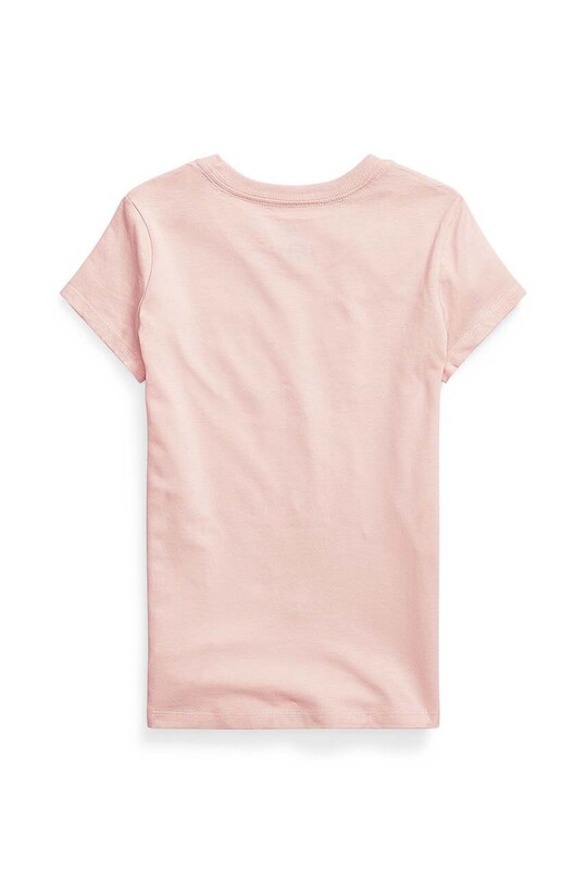 Дитяча бавовняна футболка Polo Ralph Lauren 313833549033 рожевий SS24