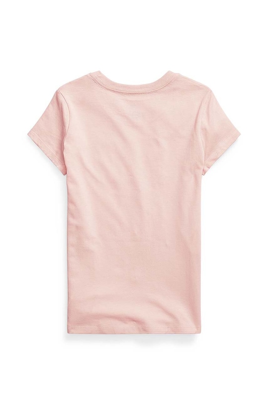Polo Ralph Lauren t-shirt bawełniany dziecięcy 313833549033 różowy SS24