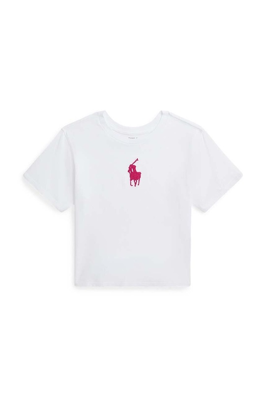 Polo Ralph Lauren t-shirt bawełniany dziecięcy aplikacja biały 313925930001