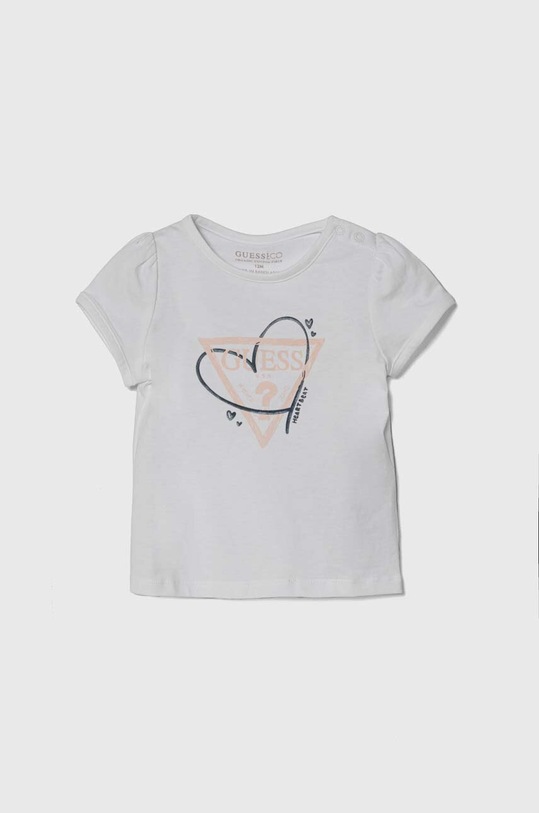 Kojenecké tričko Guess s elastanem bílá A4RI02.K6YW4.PPYH