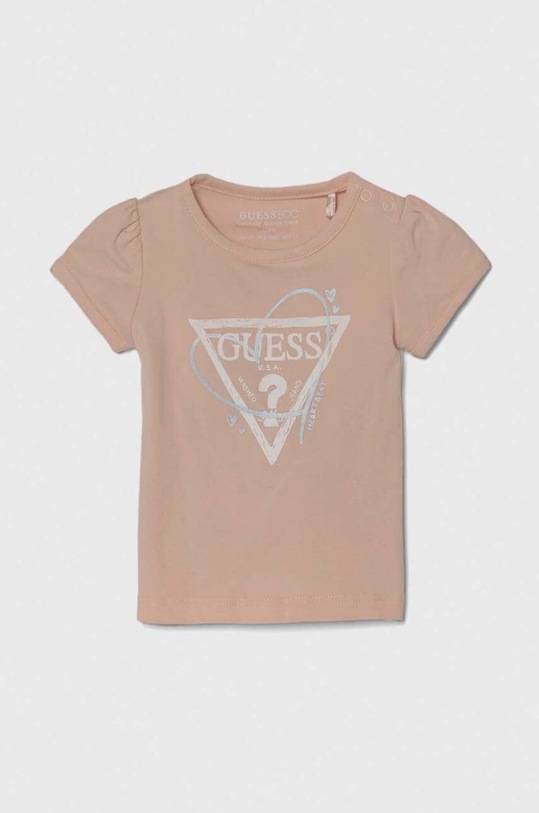 Kojenecké tričko Guess s elastanem oranžová A4RI02.K6YW4.PPYH