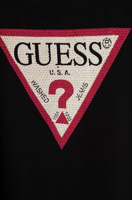 Дівчинка Дитяча футболка Guess J2YI51.K6YW1.PPYH чорний