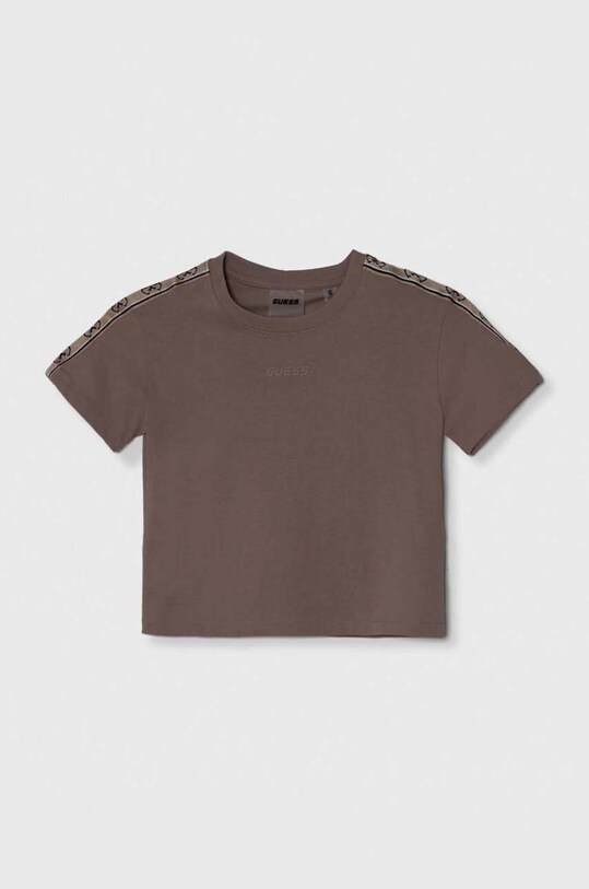 Детская хлопковая футболка Guess аппликация розовый J3RI47.I3Z14.PPYH