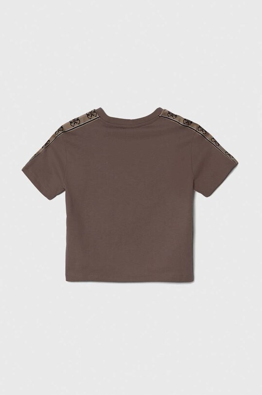 Детская хлопковая футболка Guess J3RI47.I3Z14.PPYH розовый SS24
