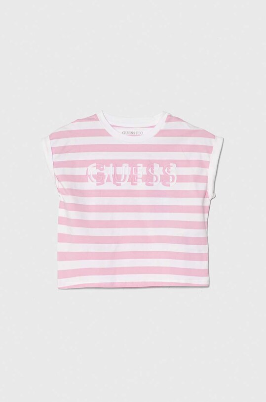 Дитяча футболка Guess з еластаном рожевий J4RI09.K9NF3.PPYH