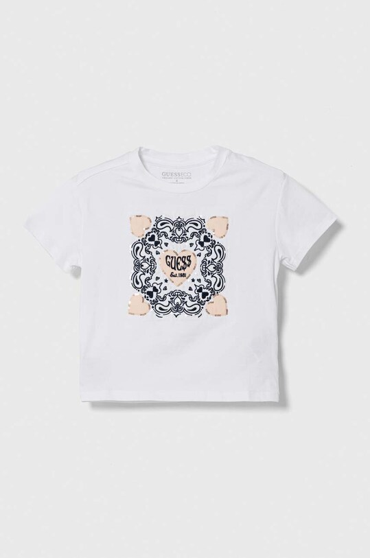 Дитяча футболка Guess аплікація білий J4RI23.K6YW4.PPYH
