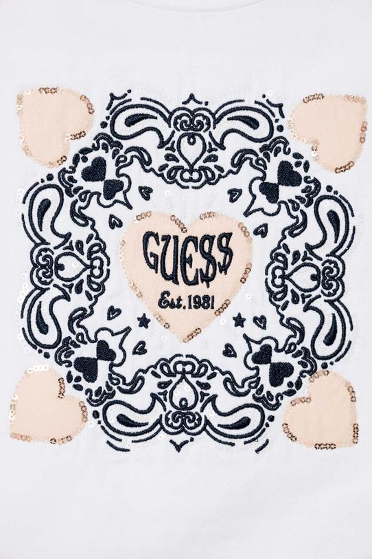 Κοριτσίστικα Παιδικό μπλουζάκι Guess J4RI23.K6YW4.PPYH λευκό