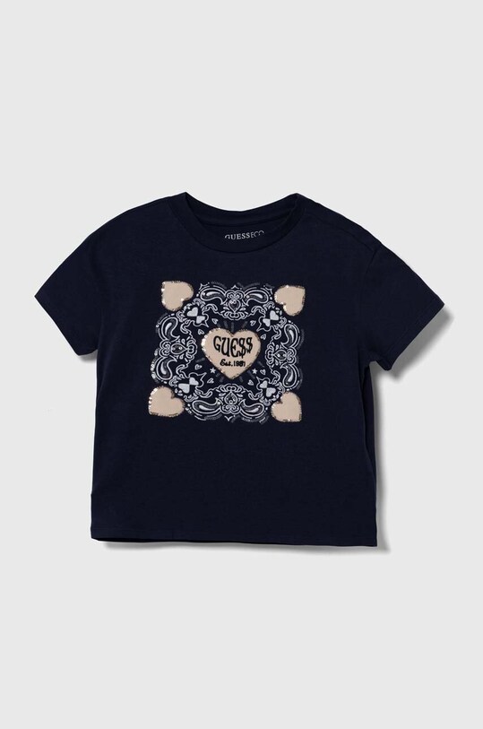 Детская футболка Guess аппликация тёмно-синий J4RI23.K6YW4.PPYH