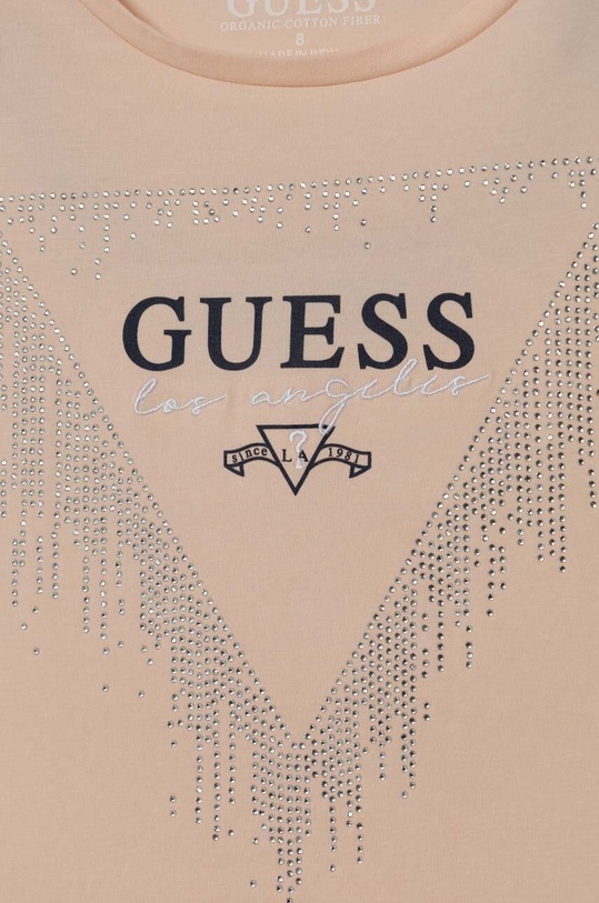 Dziewczynka Guess t-shirt dziecięcy J4RI24.K6YW4.PPYH pomarańczowy
