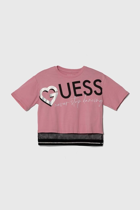 Guess tricou copii print roz J4RI30.K6YW4.PPYH