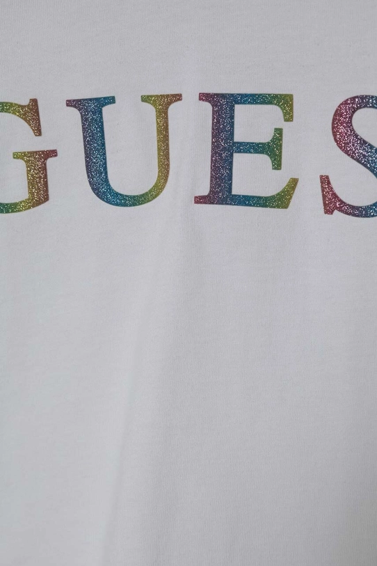 Fete Guess tricou din bumbac J4RI33.K8VA3.PPYH alb