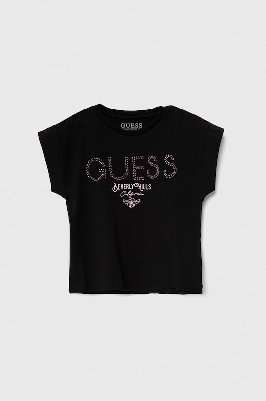 Guess tricou copii imprimeu negru J4RI37.J1314.PPYH