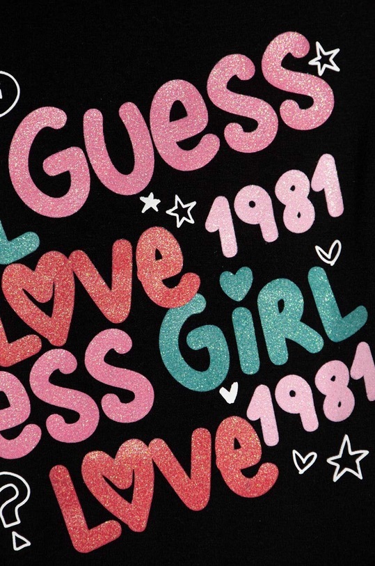 Dziewczynka Guess t-shirt dziecięcy K4RI03.K6YW4.PPYH czarny
