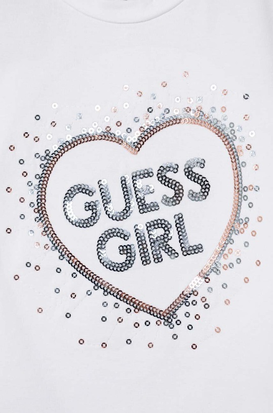 Djevojčice Dječja majica kratkih rukava Guess K4RI25.K6YW4.PPYH bijela