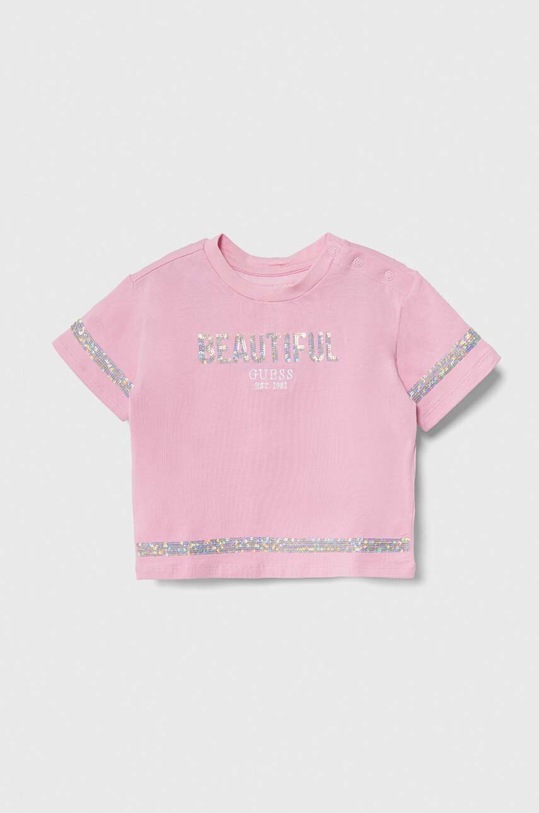 Guess tricou copii imprimeu roz K4RI26.K6YW4.PPYH
