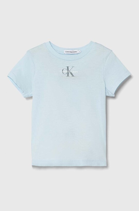 Detské bavlnené tričko Calvin Klein Jeans bavlna modrá IG0IG01470.104.116.PPYH