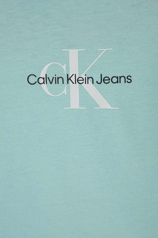 Dziewczynka Calvin Klein Jeans t-shirt bawełniany dziecięcy IG0IG01470.128.176.PPYH turkusowy