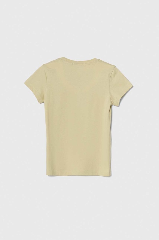 Παιδικό βαμβακερό μπλουζάκι Calvin Klein Jeans IG0IG01470.128.176.PPYH πράσινο SS24