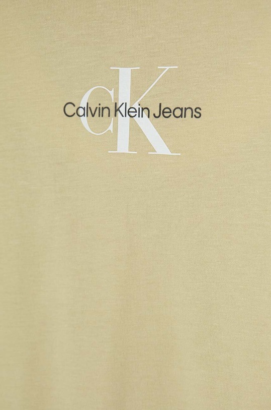 Κοριτσίστικα Παιδικό βαμβακερό μπλουζάκι Calvin Klein Jeans IG0IG01470.128.176.PPYH πράσινο
