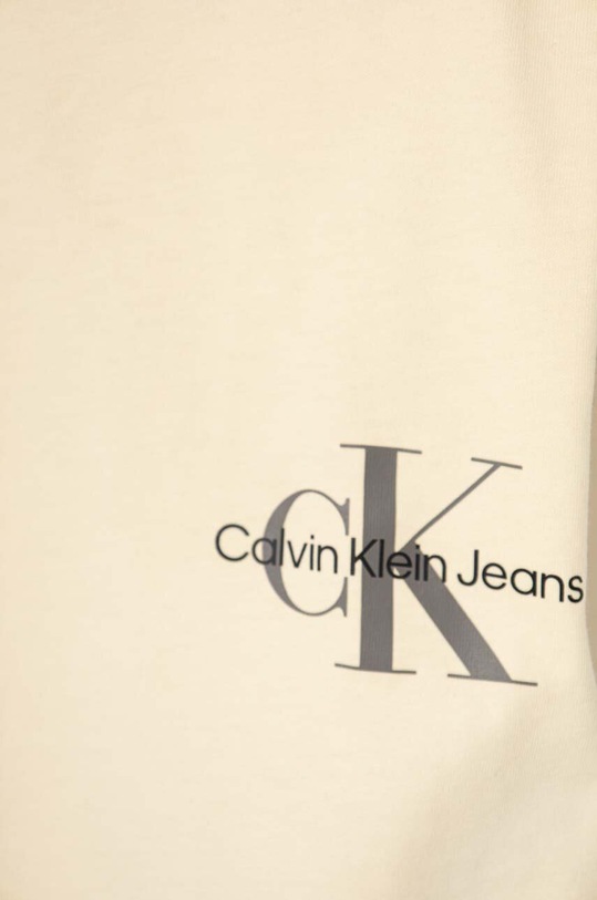 Dievča Detské bavlnené tričko Calvin Klein Jeans IG0IG02339.PPYH béžová