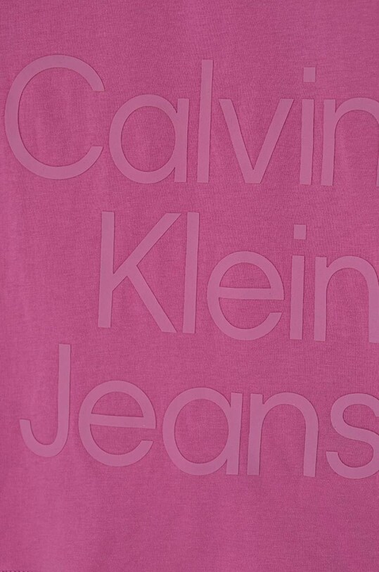Dievča Detské bavlnené tričko Calvin Klein Jeans IG0IG02346.PPYH ružová