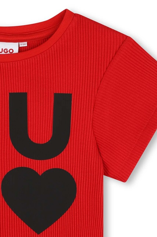 Dziewczynka HUGO t-shirt dziecięcy G00063.102.108 czerwony