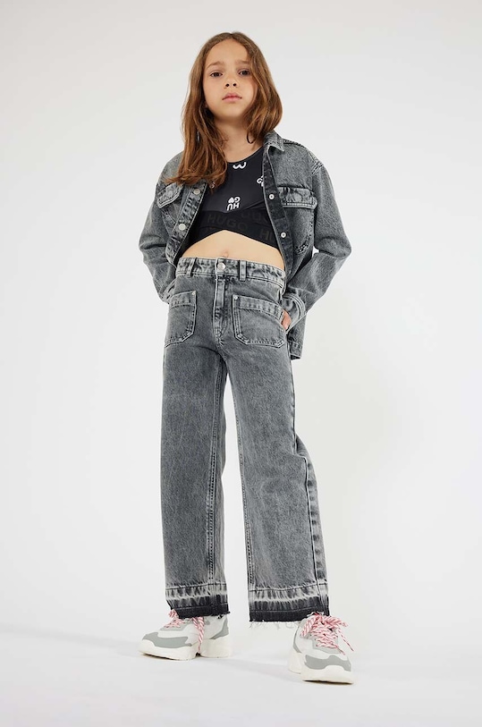 Dětský top HUGO s elastanem černá G00065.114.150