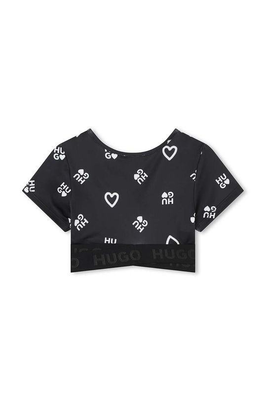 Dětský top HUGO G00065.114.150 černá SS24