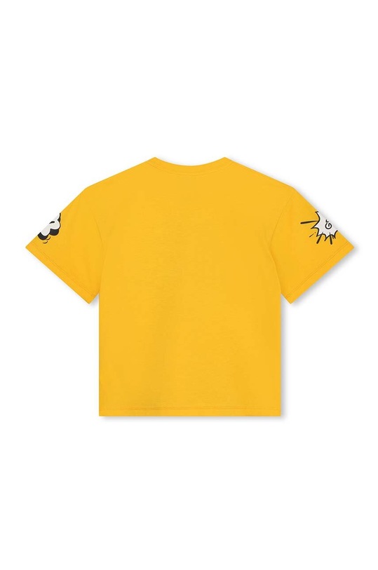 Detské bavlnené tričko Kenzo Kids K60259. žltá SS24