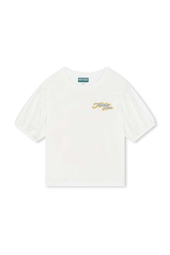 Kenzo Kids t-shirt in cotone per bambini Planet friendly bianco K60262.