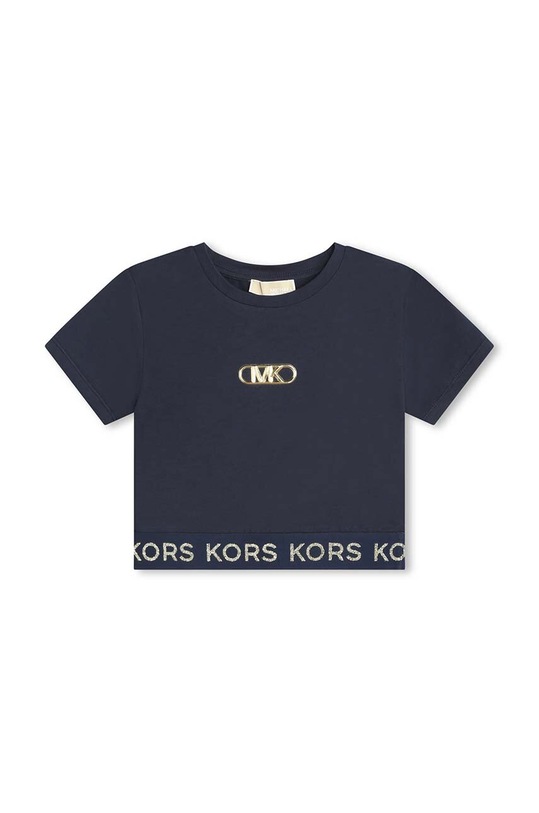 Michael Kors t-shirt dziecięcy aplikacja granatowy R30048.114.150