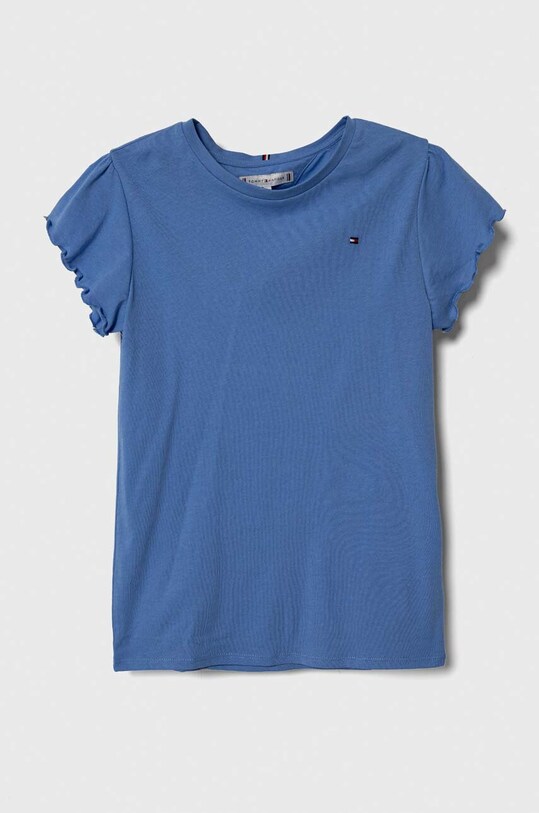 Tommy Hilfiger tricou copii uni albastru KG0KG07052.128.176.PPYH