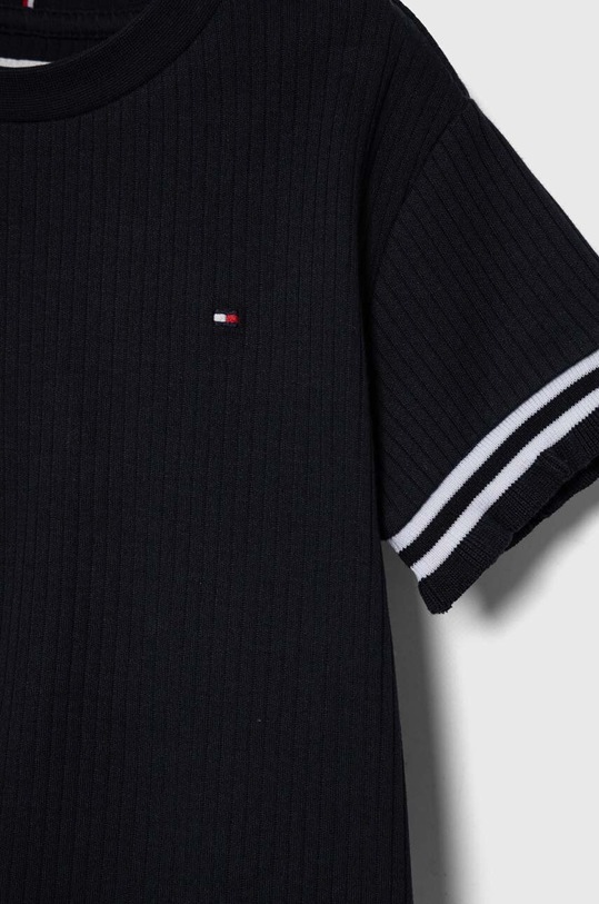 Otroška bombažna kratka majica Tommy Hilfiger KG0KG07743.PPYH mornarsko modra SS24