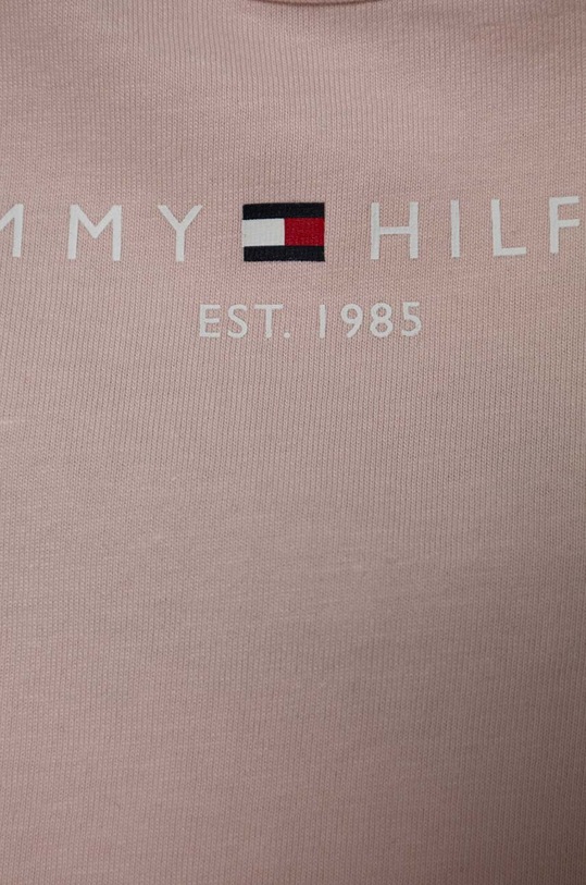 Dziewczynka Tommy Hilfiger t-shirt bawełniany dziecięcy KG0KG05242.74.122.PPYH różowy
